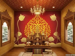 PH92026-BDT002RD-MK วอลเปเปอร์ภาพต้นโพธิ์