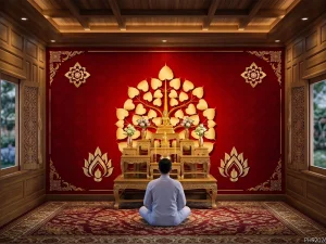 วอลเปเปอร์ติดผนังภาพต้นโพธิ์